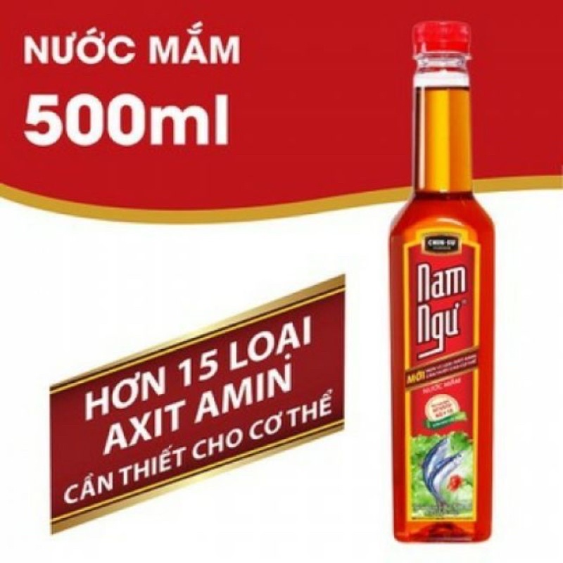 Nước mắm Nam Ngư làm từ cá cơm tươi chai 500ml