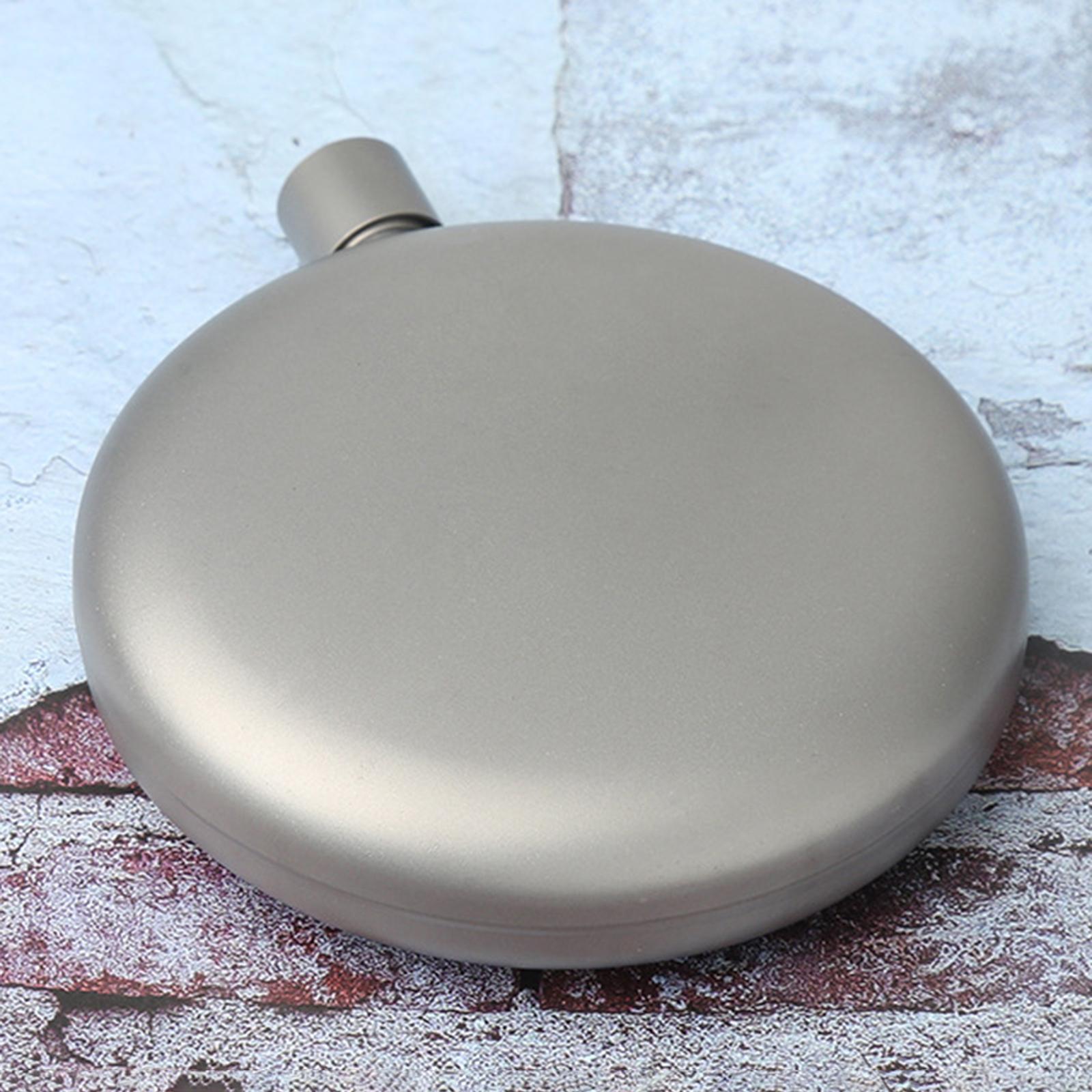 170ml Titanium Hip Flagon Ultralight Pocket for Outdoor Hiking Camping