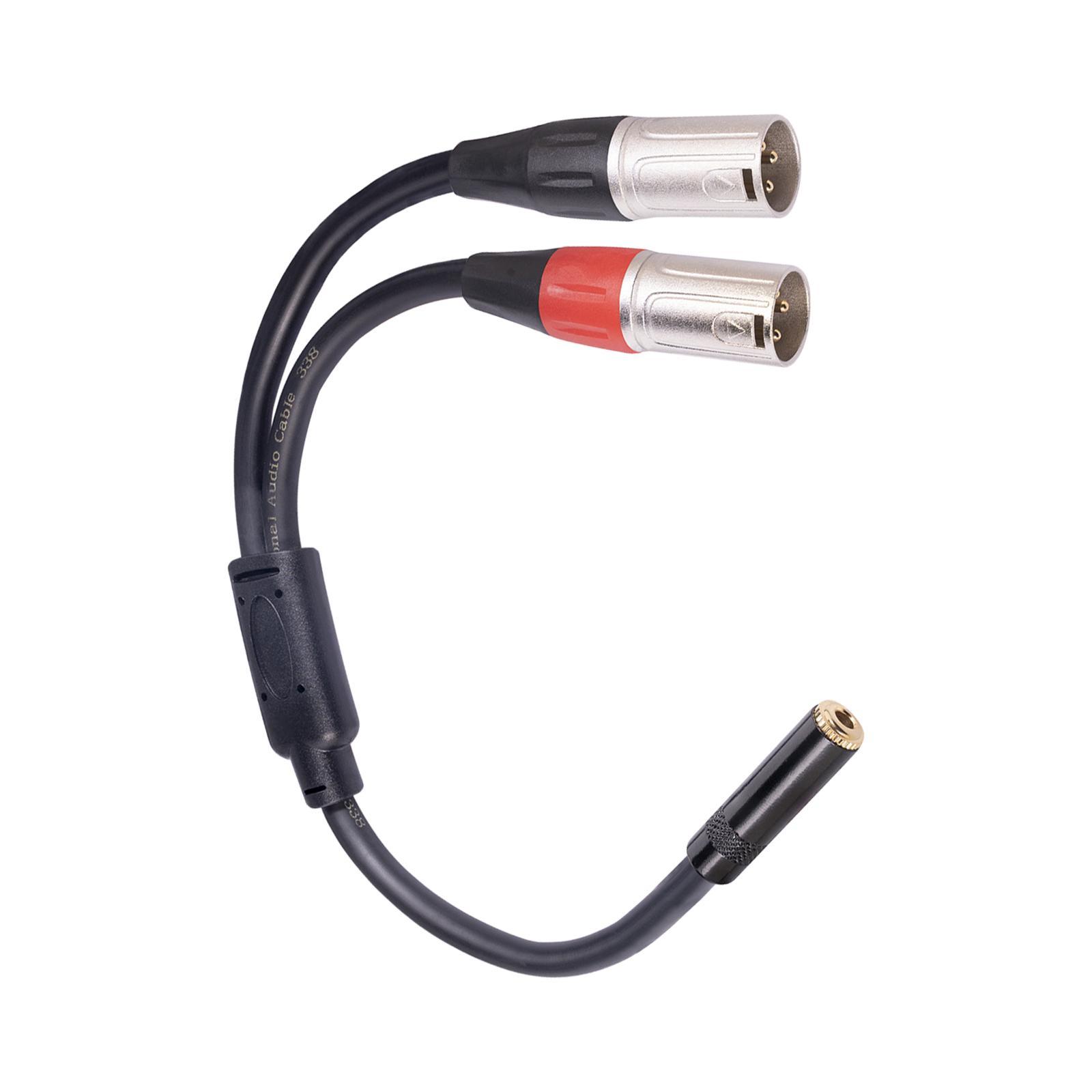 3.5 mm Female Audio Cable Adapter Y Splitter AUX Cable for Mobile Home PC