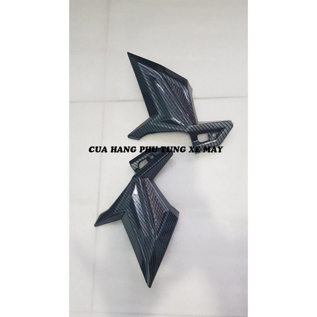Ốp gác chân sau xe Air Blade 2016 - 2019 cacbon - 1 cặp
