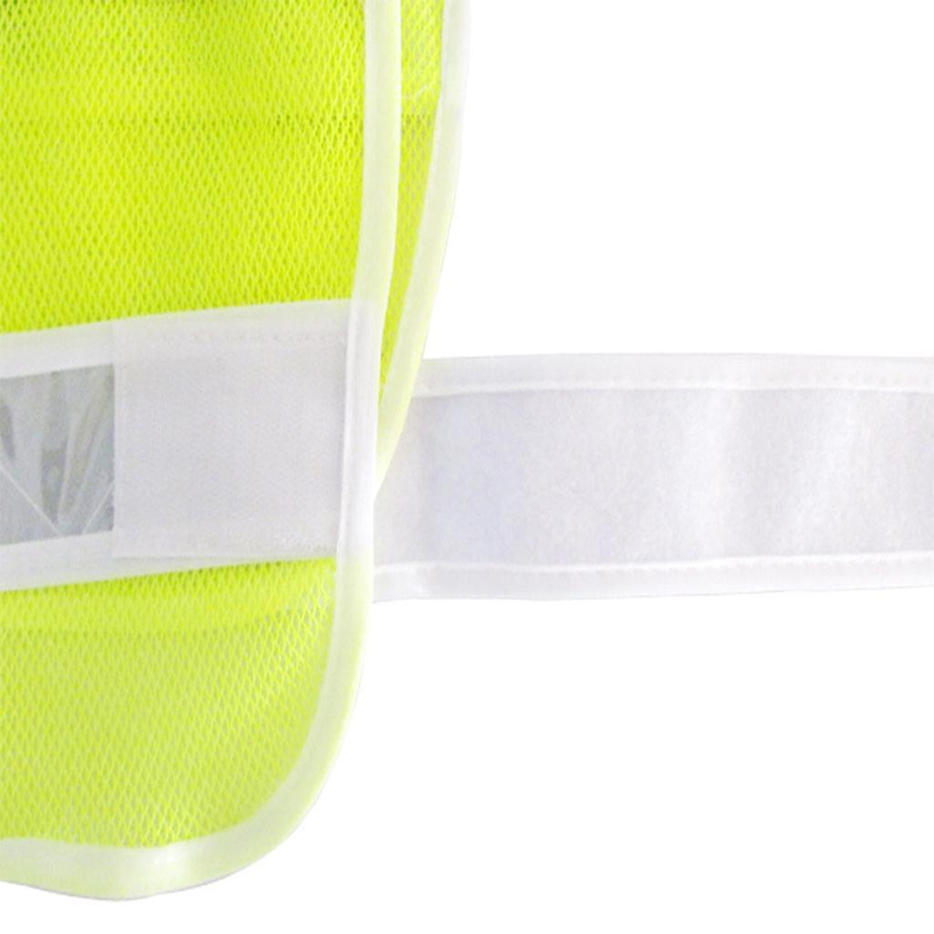 21-Inch Adjustable Safety Vest Reflective Jacket Security Waistcoat Vest Bands