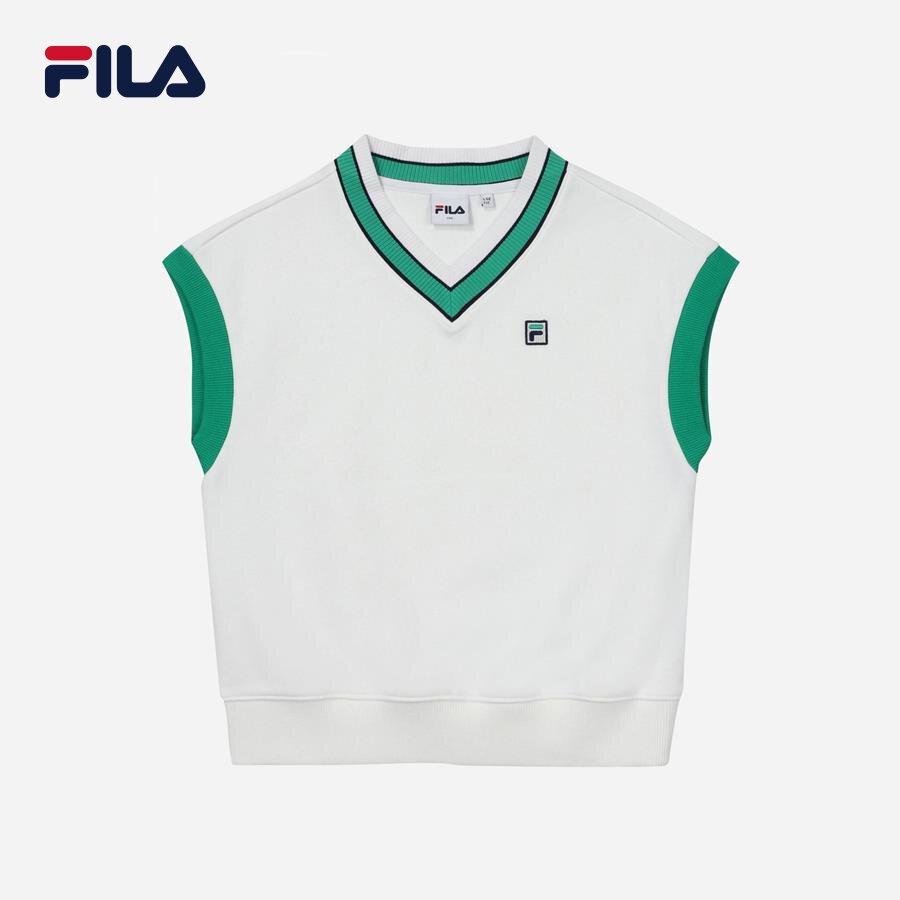 Áo đan ghi lê thời trang trẻ em Fila Tennis Line - FK2VTF1201X-OWH