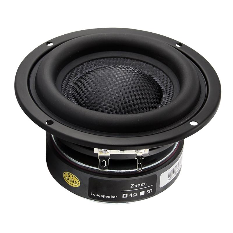 Loa phụ 4 inch 4 inch 4 8 ohm 50W Audio sửa đổi âm thanh Long Stroke Deep Bass Bookshelf Loa Color: 8Ohm