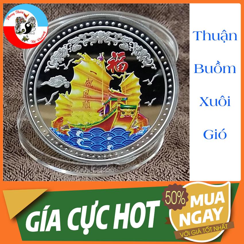 Đồng Xu Thần Tài Mạ Bạc – Kinh Doanh Phát Tài – Tiền Vào Như Nước – Thuận Buồm Xuôi Gió - Vật Phẩm Chiêu Tài Nạp Phúc - Thăng Quan Tiến Chức - Đắc Tài Đắc Lộc – Thần Tài