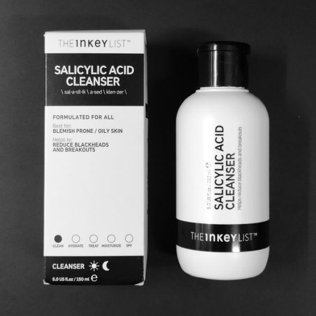 Sữa rửa mặt làm sạch sâu kháng mụn The INKEY List Salicylic Acid Cleanser 150ml