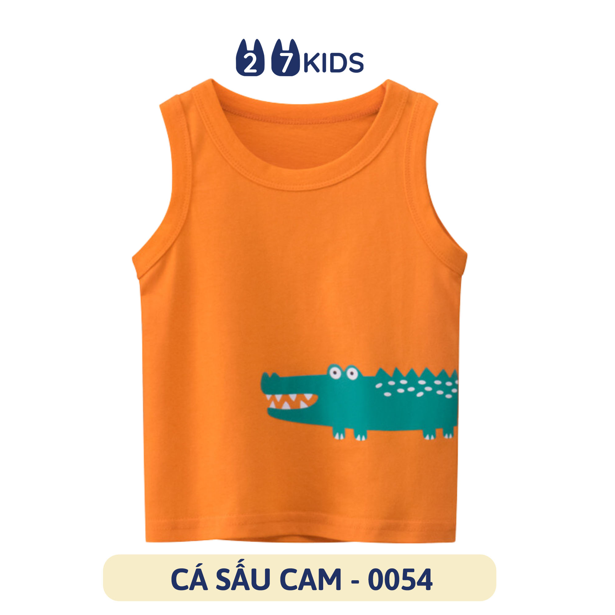 Áo thun ba lỗ bé trai 27Kids áo 3 lỗ sát nách nam vải Cotton cho trẻ từ 2-10 tuổi BSTT1 BSTT1