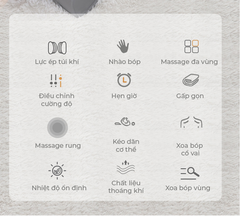 Nệm Massage Toàn Thân - Massage Cổ, Vai, Gáy - Massage Toàn Thân - Phiên Bản 2022 - Đệm Mát Xa Toàn Thân Hồng Ngoại, Động Cơ Mạnh Mẽ, Xoa Bóp Đúng Ký Thuật, Chăm Sóc Cột Sống Mỗi Ngày
