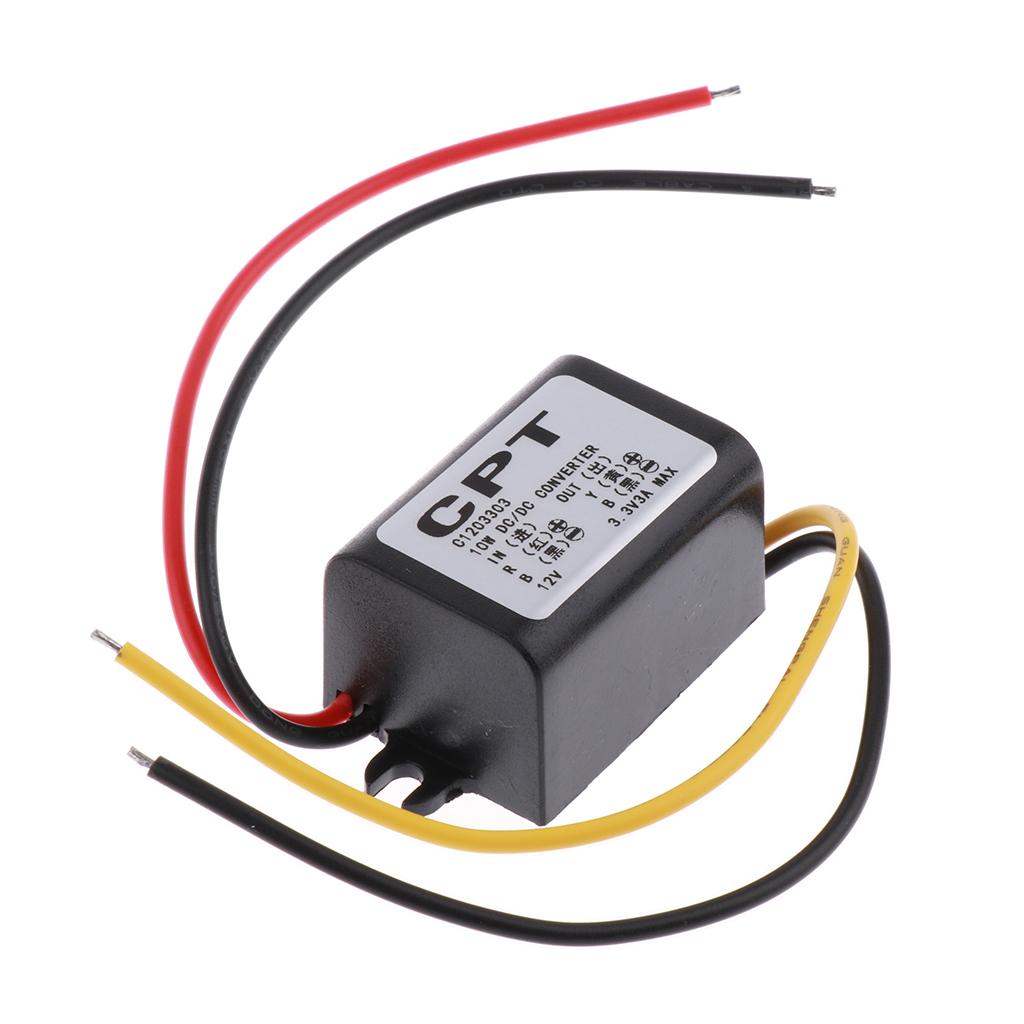 2x Car Power Converter 12V to 3.3V/3A Voltage Module Power Supply