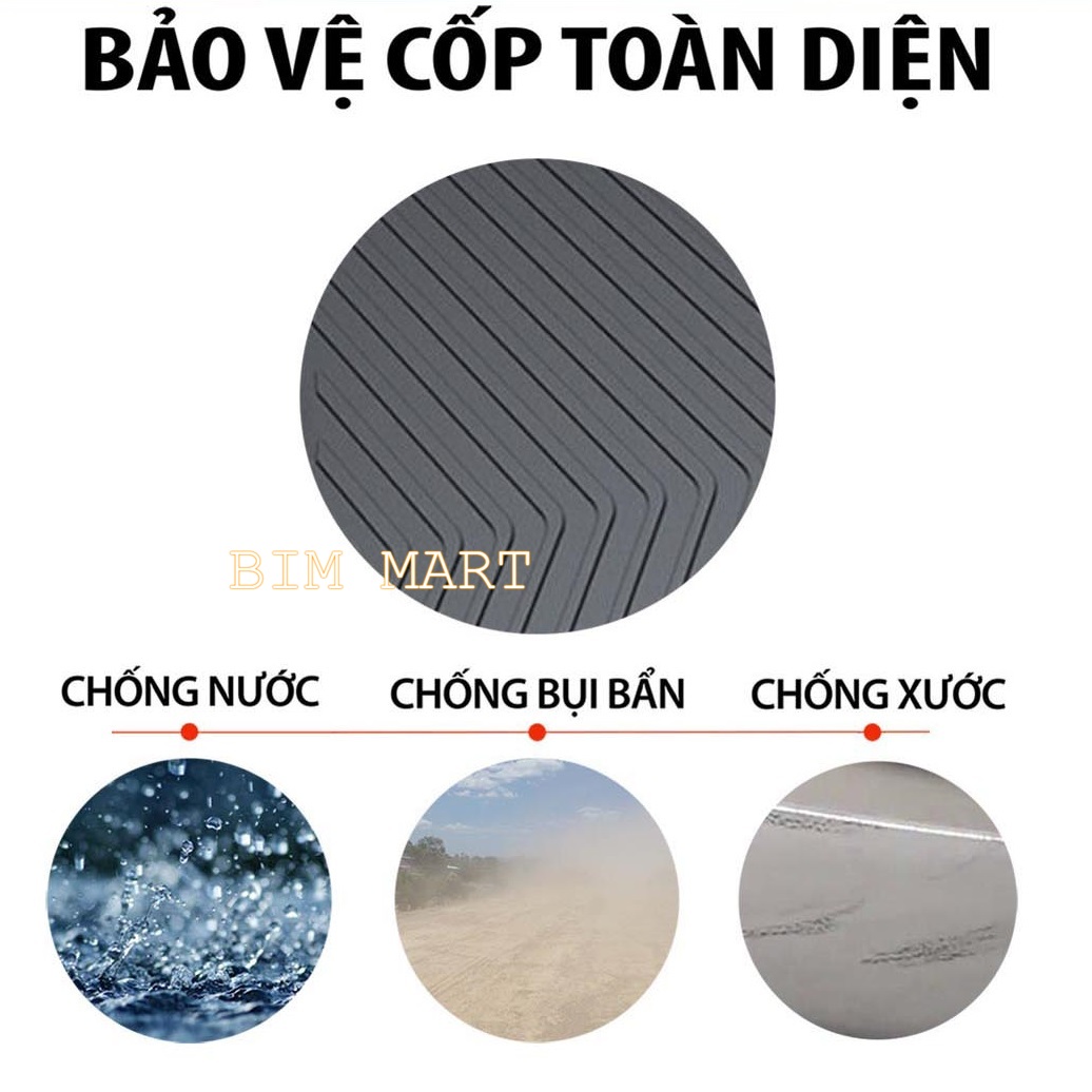 Lót cốp dành cho xe Kia Soluto 2019 - 2021 không mùi, chất liệu TPO cao cấp