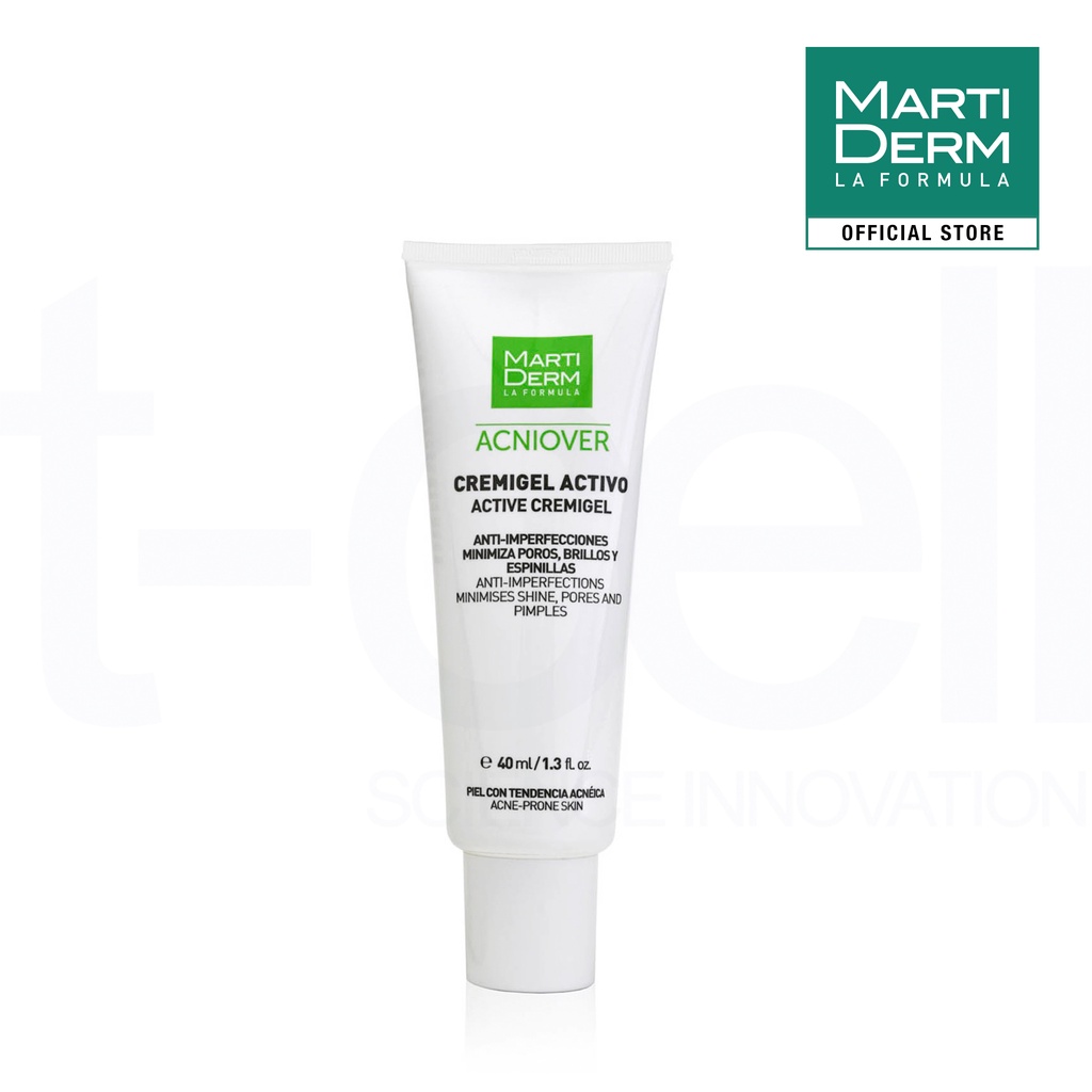 Kem Dưỡng Giảm Nhờn, Mụn &amp; Se Lỗ Chân Lông - MartiDerm Acniover Active Cremigel (40ml)