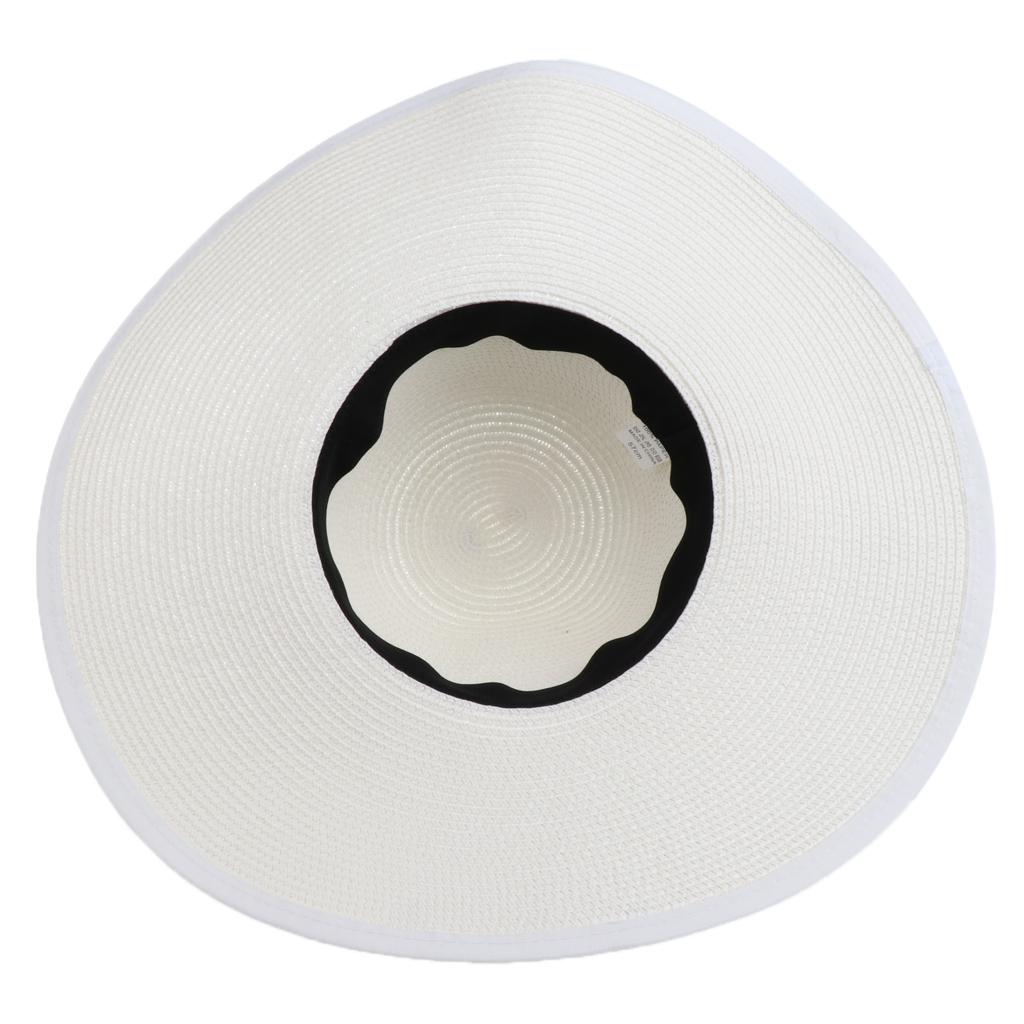 Lightweight Foldable Women's Big Brim Sun Hat Roll up Beach Cap Straw Hat