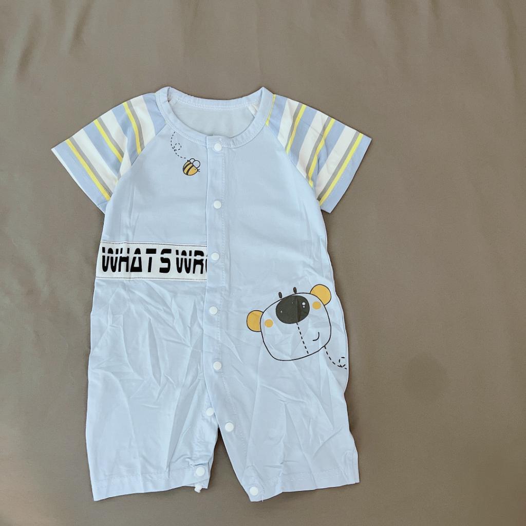 Body đùi xuất hàn cúc giữa phốii tay cho bé sơ sinh,bodysuit cộc tay hàng quảng châu cho bé trai bé gái (0- 12kg) BO1