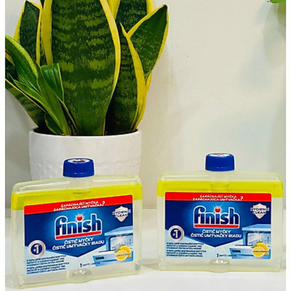 Dung dịch vệ sinh máy rửa bát Finish 250ml + tặng viên Finish nhật