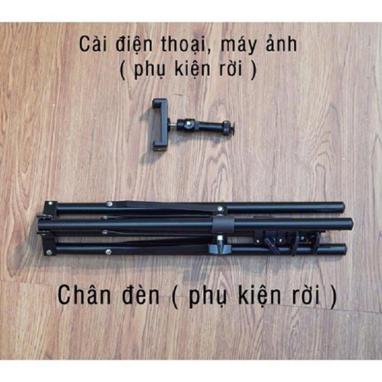 Đèn Livestream size 26 30 36 45 cm và chân 2m1 Hỗ Trợ Chụp Ảnh Make up nhiều Chế Độ Sáng-phukienpt91