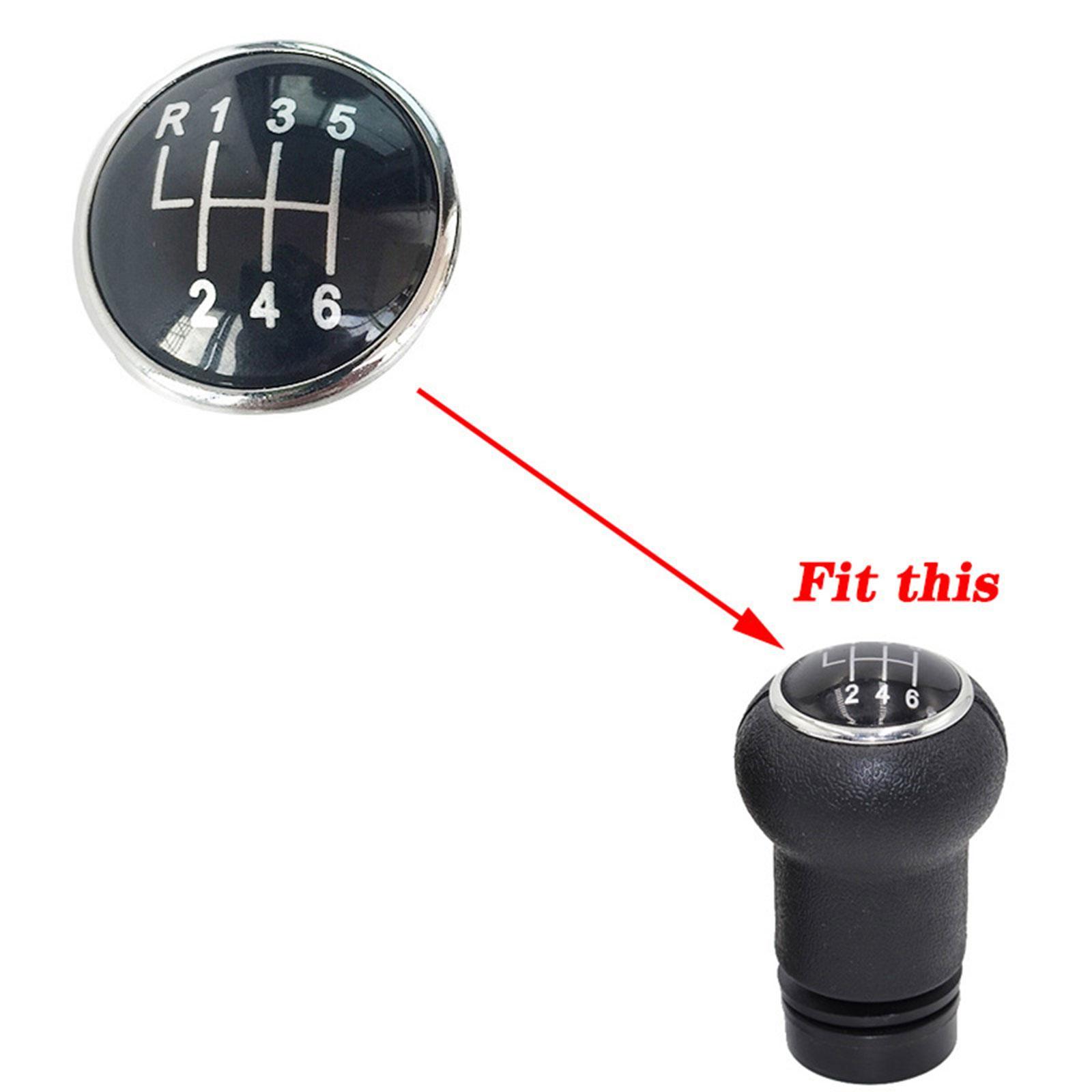 6 Speed Gear Knob Lever Cover Easy to Install Replacement Accessory, Interior ,Durable, Auto Parts 3C0711144A ,Waterproof Speed Knob