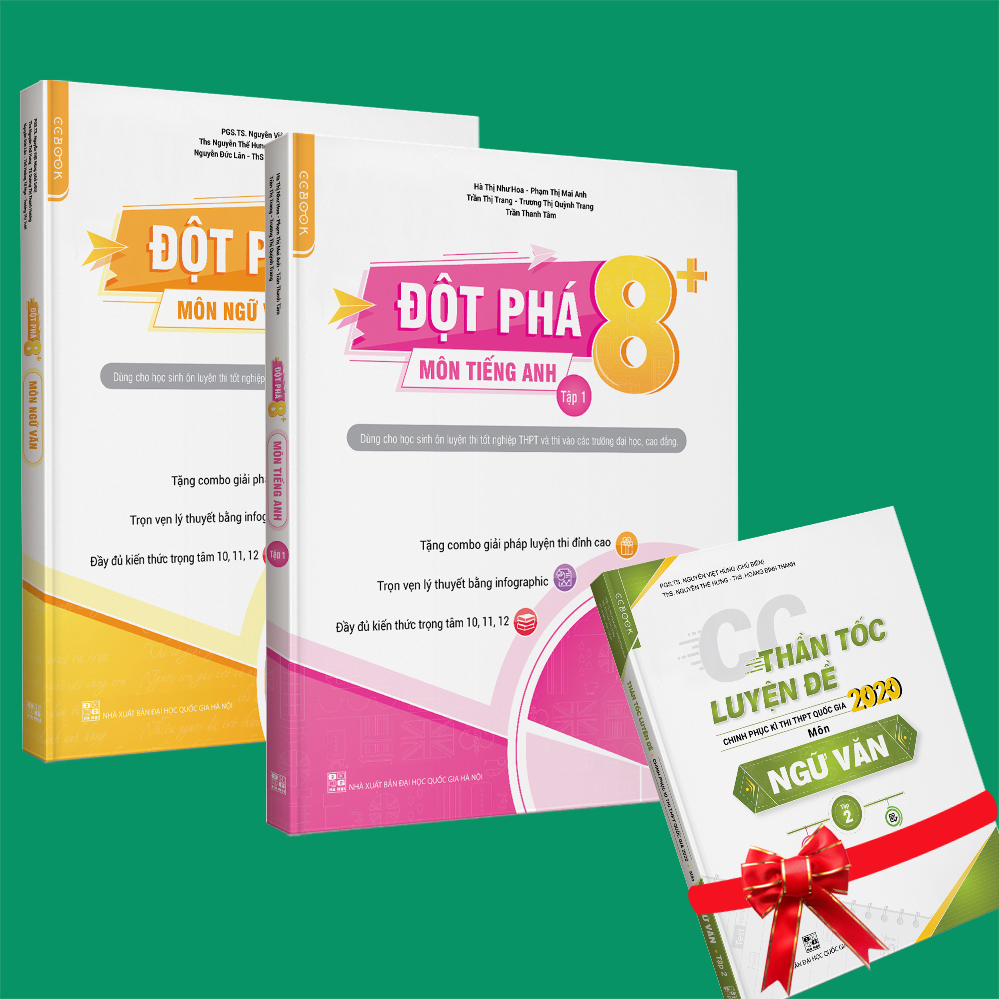 Sách - Combo Đột phá 8+ môn Tiếng anh tập 1 và Ngữ Văn
