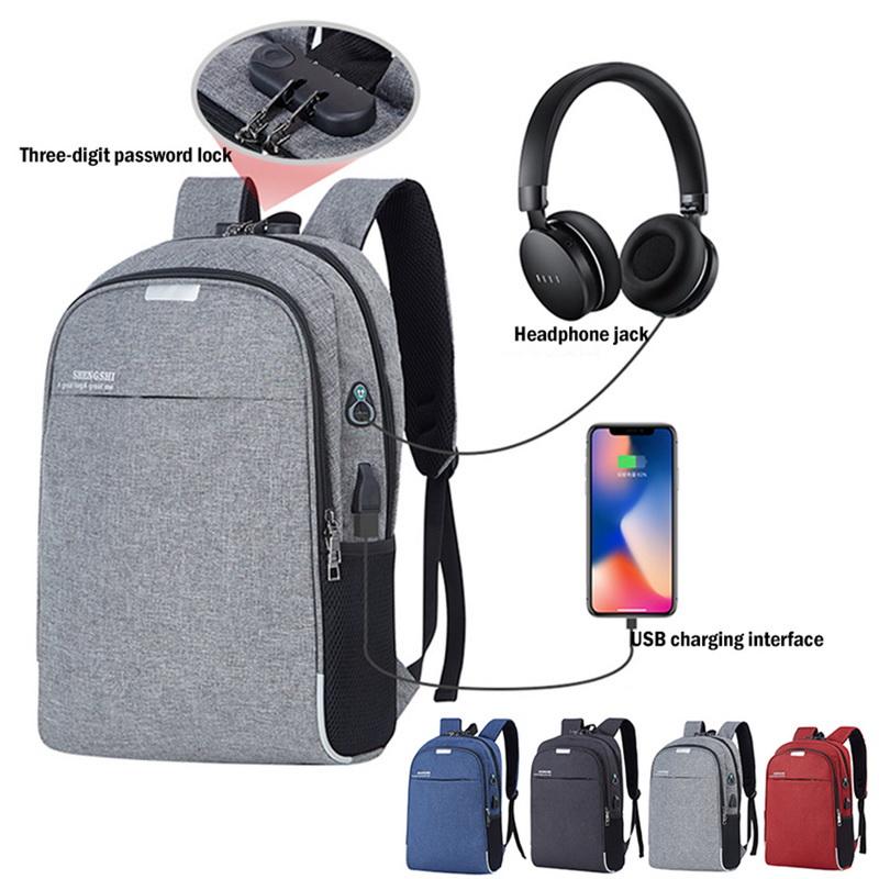 Shellnail Chống Nước Laptop Ba Lô Du Lịch Đa Năng Chống Trộm Dành Cho Nam Giới Tính Ba Lô USB Để Sạc Cho Macbook iPad