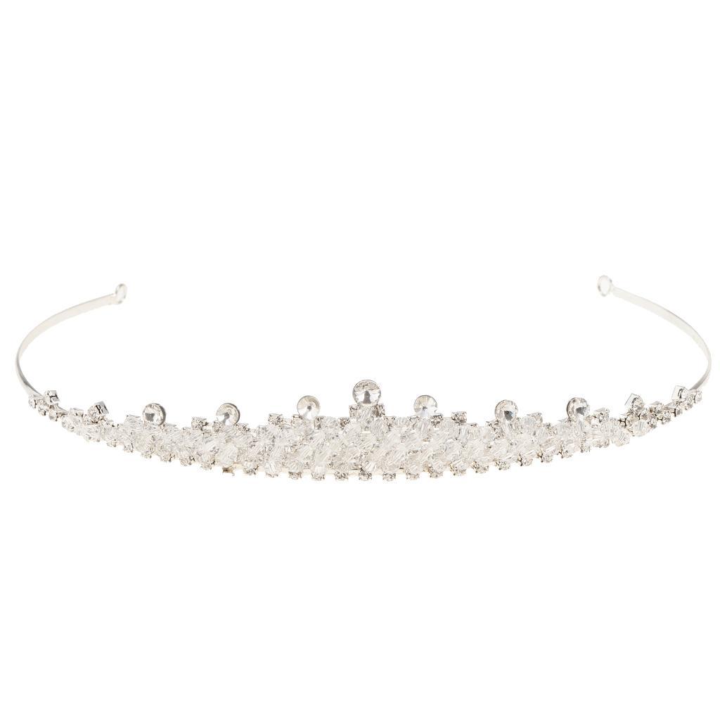 Bridal Crown Tiara Bride Headband Crystal Wedding Queen Hair Accessories