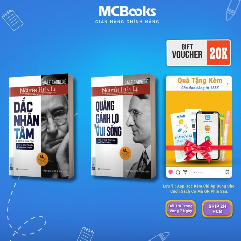 Sách - Đắc Nhân Tâm + Quẳng Gánh Lo Và Vui Sống - Combo  2 Cuốn - MCBooks