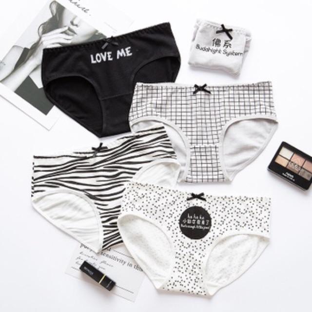 Quần Lót Nữ Cotton Kháng Khuẩn Love Me Xuất Hàn Hàng Loại Đẹp.