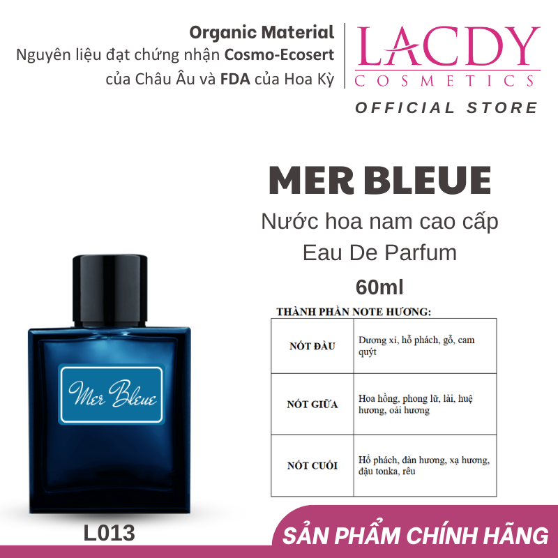 Nước Hoa Nam Lacdy Mer Bleue 60ml-L013