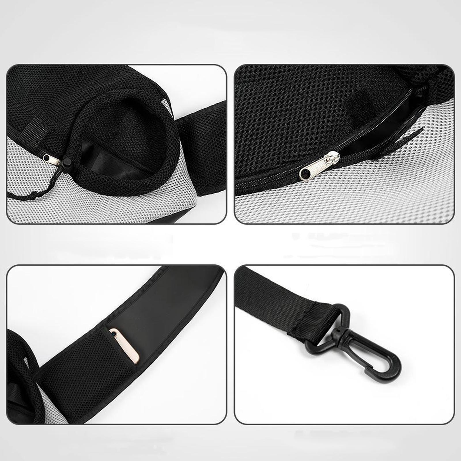 Pet Dog Sling Carrier Breathable Mesh Travel Safe Sling Bag Carrier for Dogs Cats