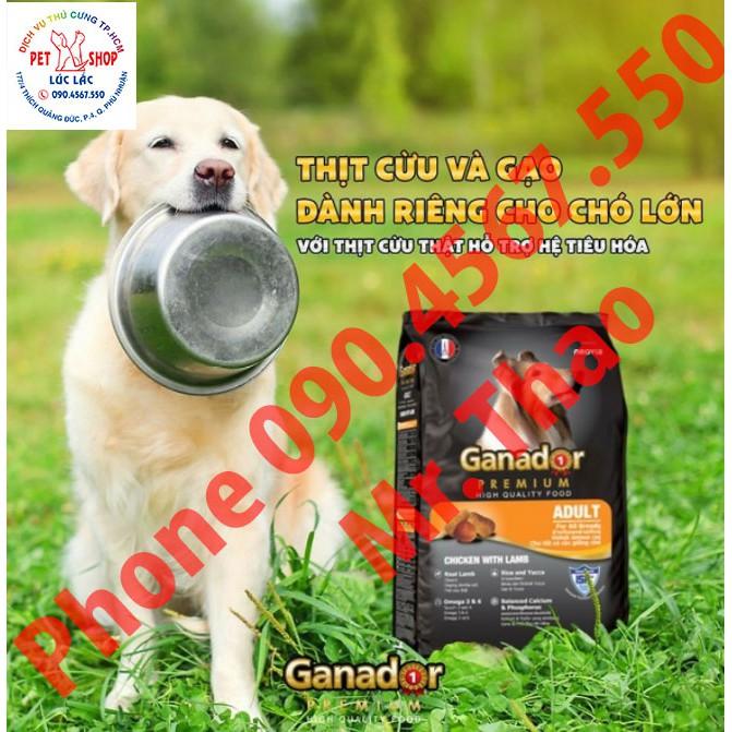 Thức ăn cho chó Ganador - FIB's - adult - puppy - Cừu - Trứng Sữa - Cá Hồi - Sữa DHA Đủ Loại [ 5 gói x400 Gram ]