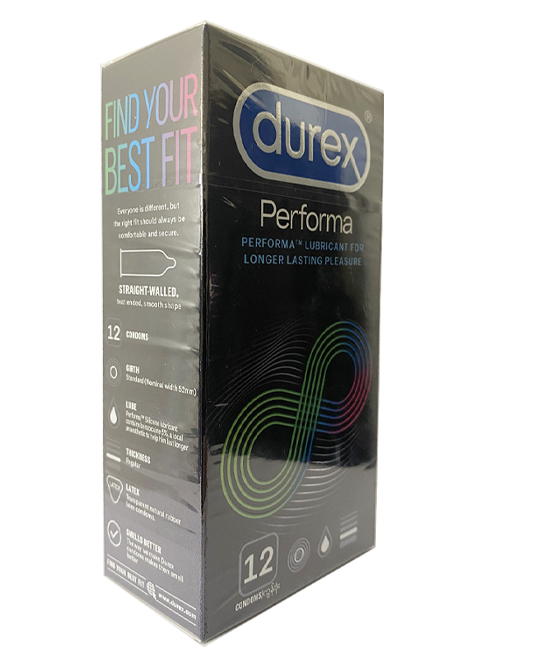 Combo Bao Cao Su Lâu Ra Durex Performa - 12s + Gel Bôi Trơn Sagami Original