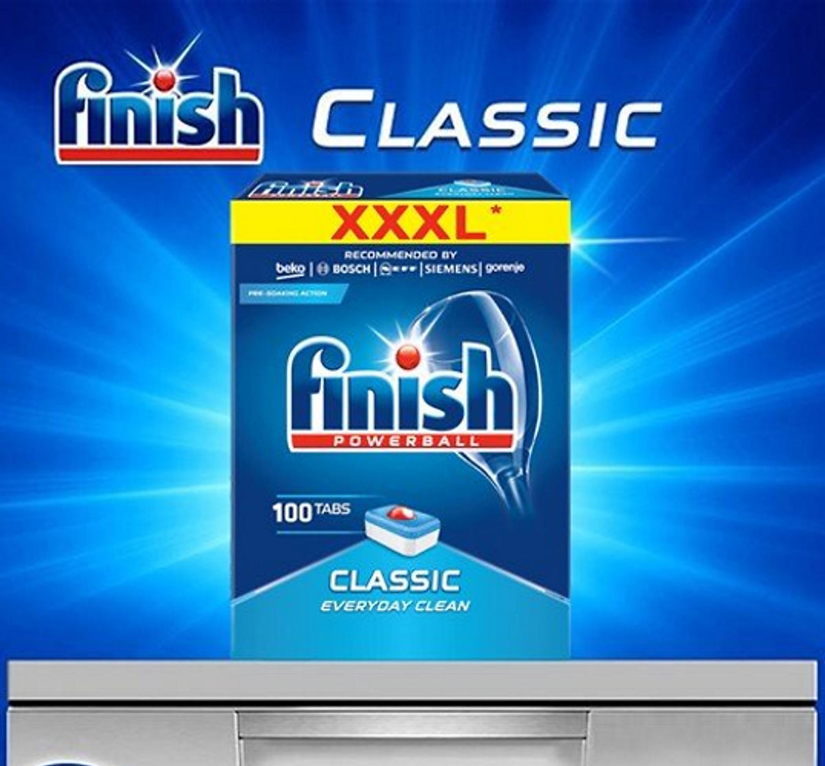 Viên rửa bát tổng hợp FINISH 100 viên