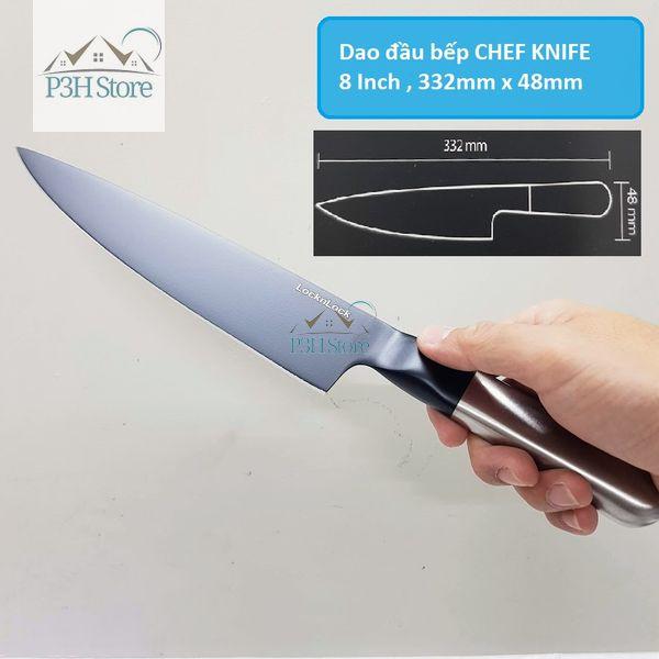 Dao bếp chống dính Lock&amp;Lock Dao chặt , thái , gọt Slicing Paring Chef's Knife CKK922 CKK923 CKK924 CKK925