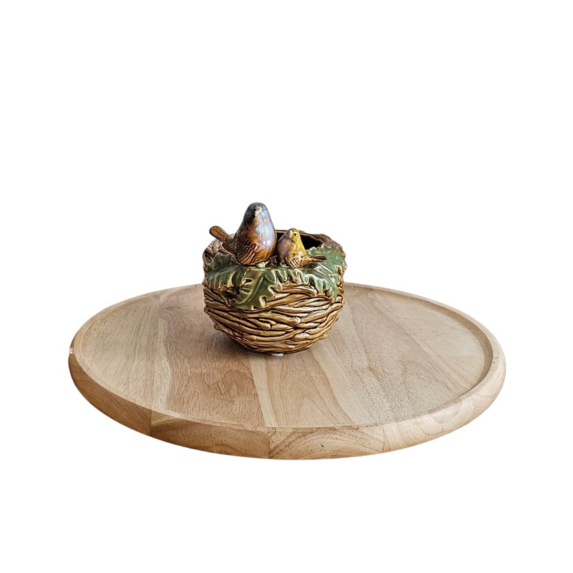 Tổ chim bằng gốm Bát Tràng dùng để trang trí, decor