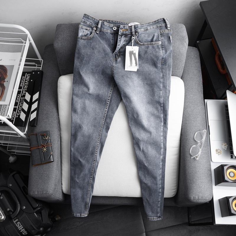 Quần jean nam slimfit cao cấp màu đen thời trang xuất khẩu