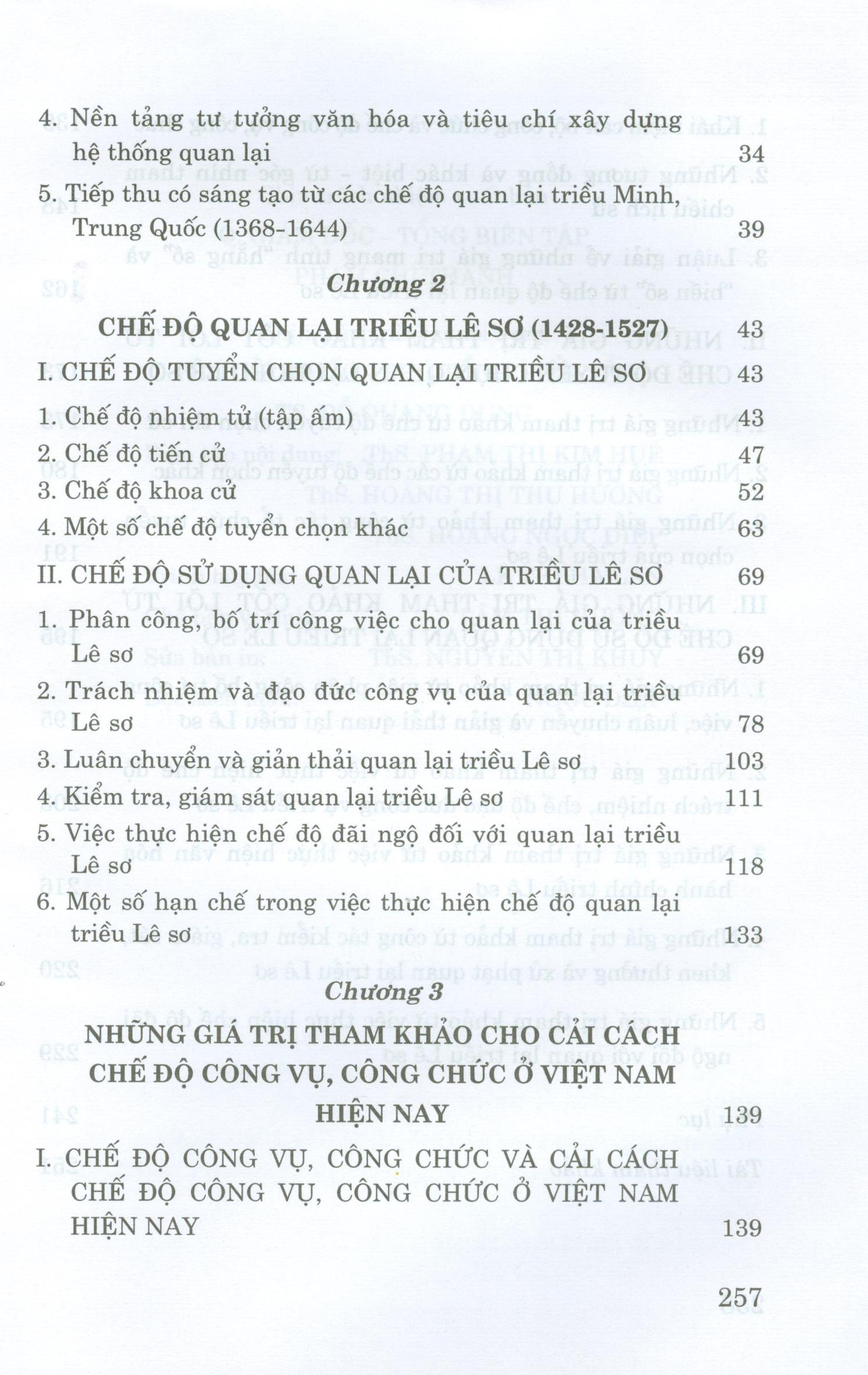 Chế Độ Quan Lại Triều Lê Sơ (1428-1527) Và Những Giá Trị Tham Khảo Cho Cải Cách Chế Độ Công Vụ, Công Chức Ở Việt Nam Hiện Nay