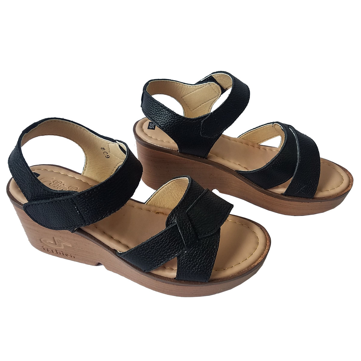 Giày Sandal Xuồng Nữ Da Bò Thật BIGGBEN Cao 5cm SDX38