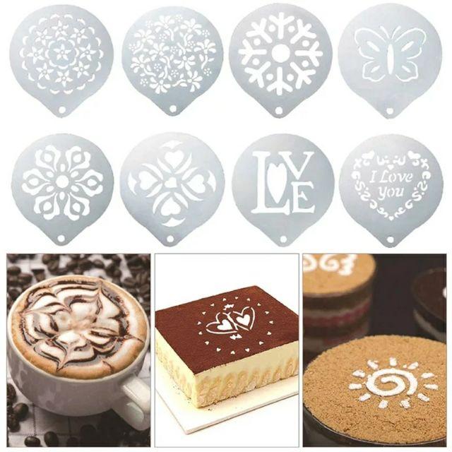 Khuôn inox tạo hình trang trí cho cà phê, bánh ngọt