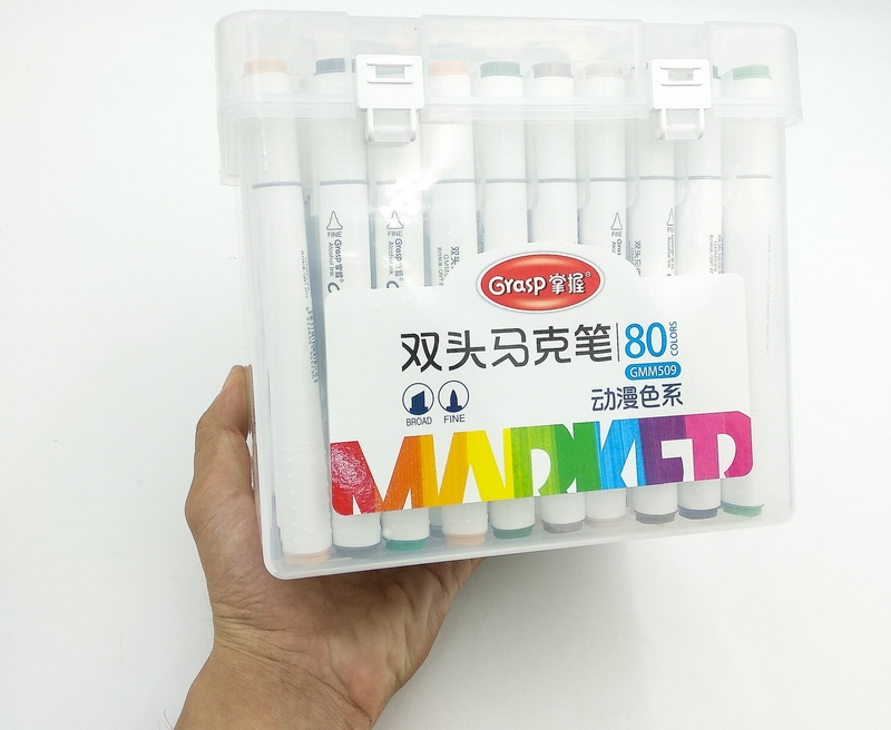 Hộp Viết Vẽ Marker 80 Màu - 509-80