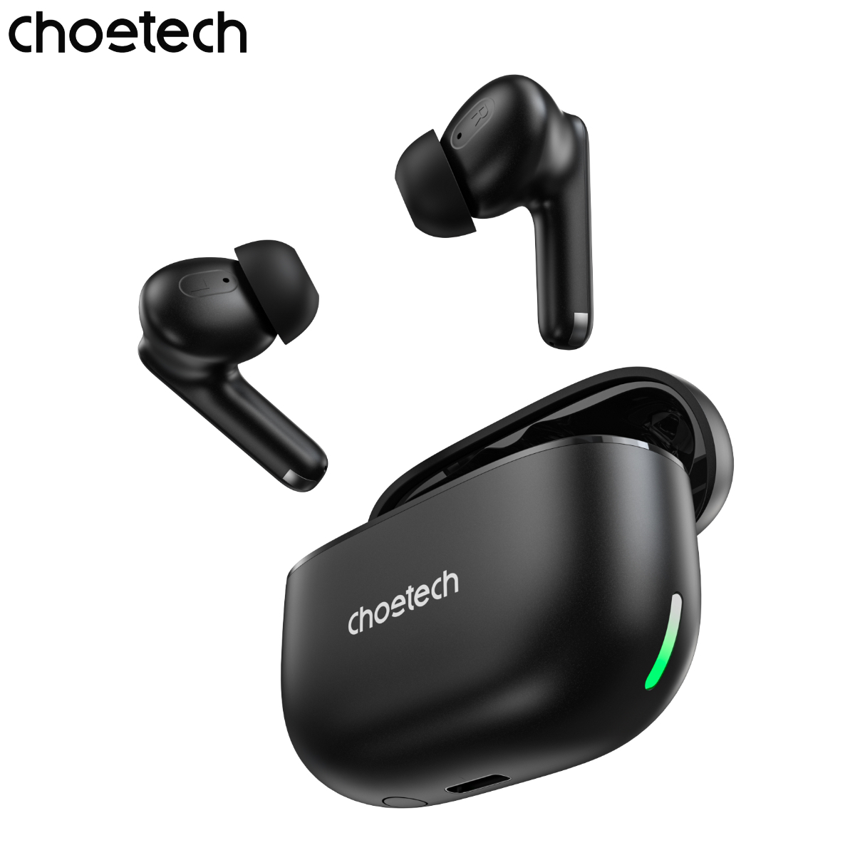 Tai nghe Bluetooth chống ồn ENC+ANC Choetech BH-T55 kết nối ổn định, âm thanh chất lượng cao - Hàng chính hãng