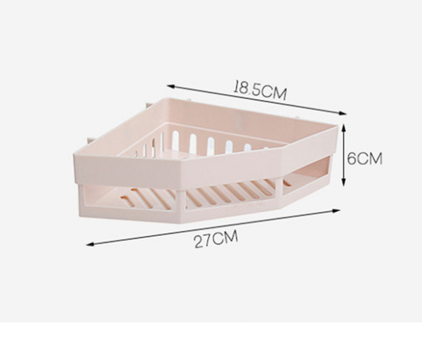 Kệ Góc Tam Giác Dán Tường 27x18.5x6cm - Màu Ngẫu Nhiên