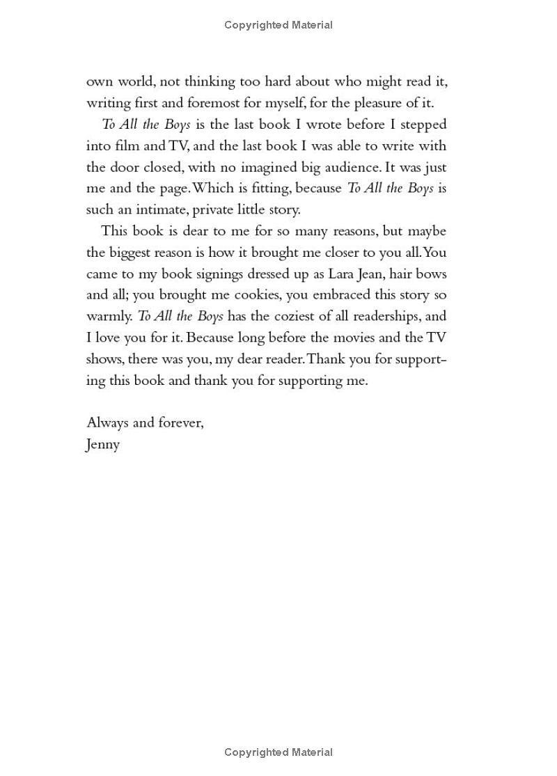 To All The Boys I've Loved Before