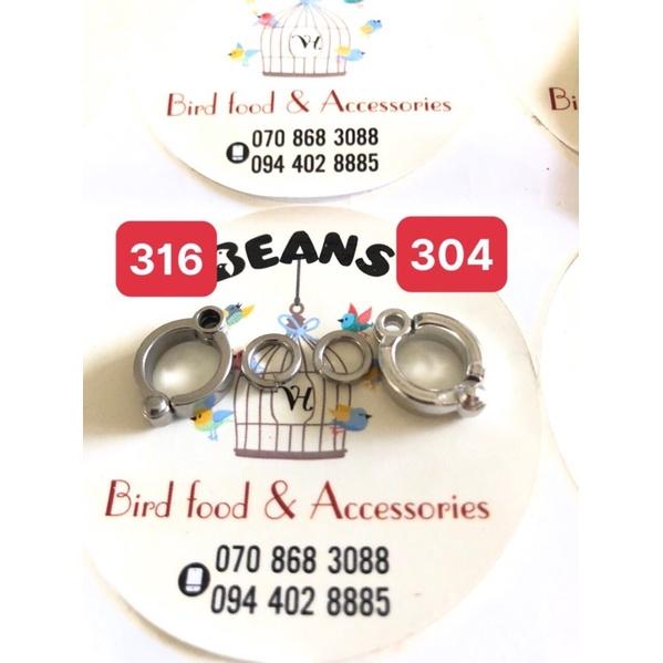 Vòng chân INOX 316 cao cấp dùng đeo xích cho vẹt