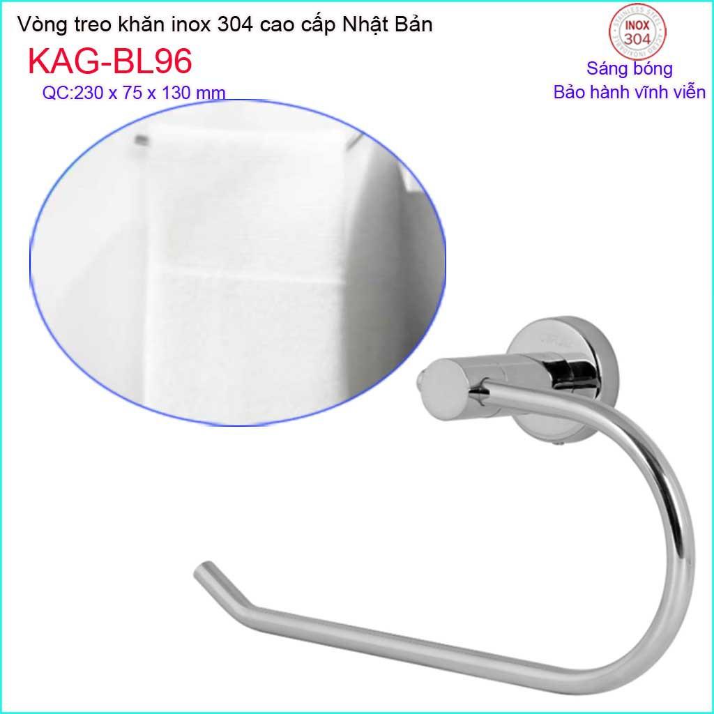 Vòng treo khăn Inox Kace, Vòi treo khăn tắm Inox SUS304 Nhật Bản