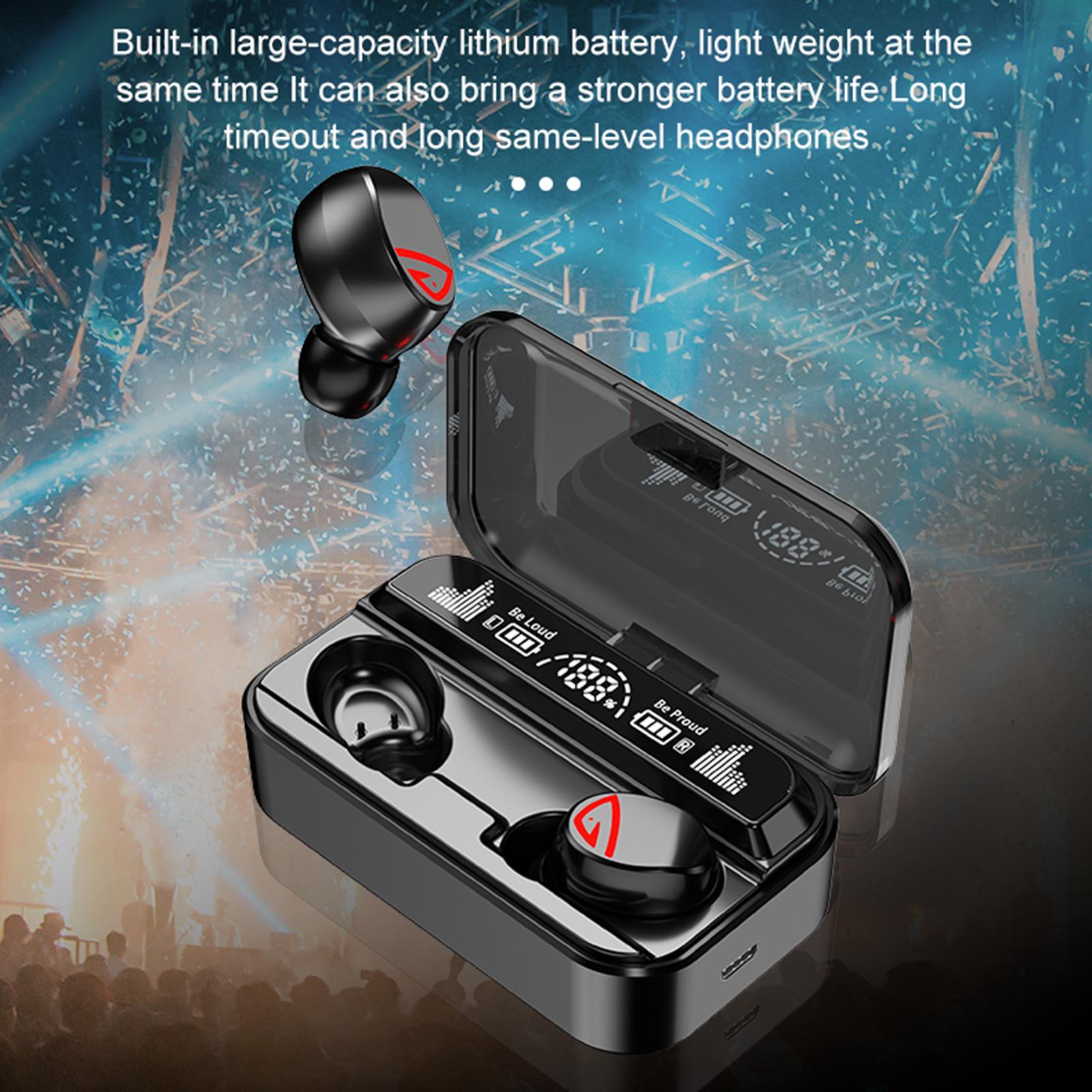 Bluetooth 5.2   Waterproof 9D Stereo Surround HiFi Sound Earphone