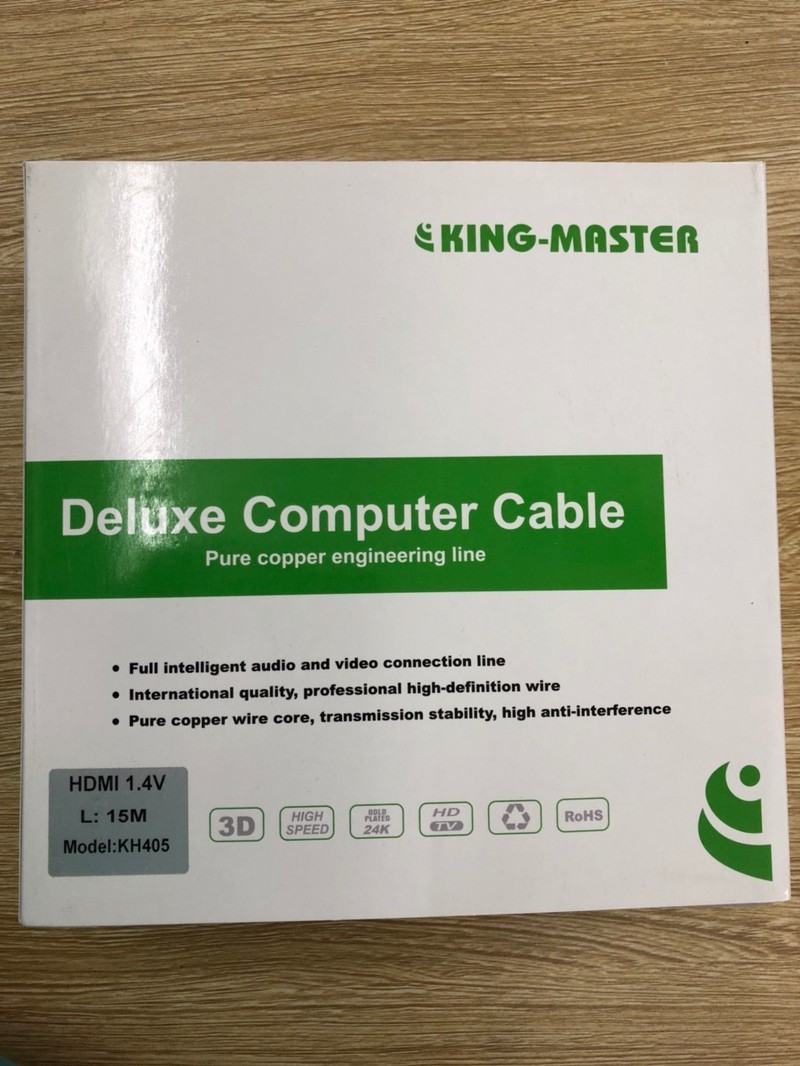 Dây cáp HDMI sang HDMI 15mét King-Master KH405 - Hàng Chính Hãng