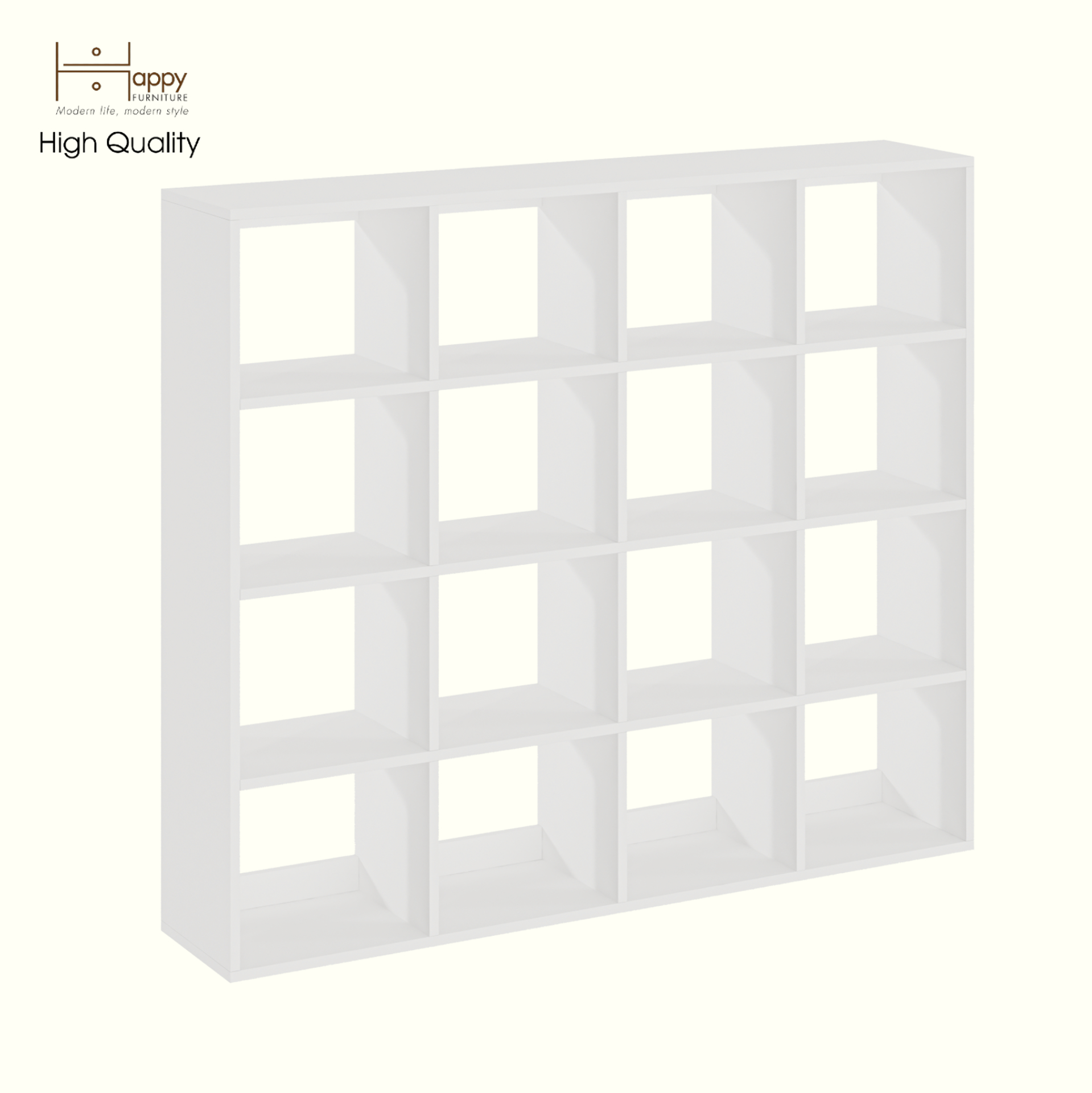 [Happy Home Furniture] ZANE , Kệ sách 4x4 ,140cm x 28cm x 120cm ( DxRxC), KSA_042
