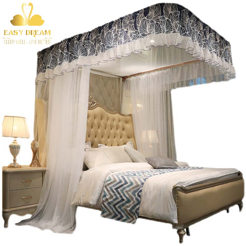 Mùng khung không khoan tường - Màn Ngủ Cao cấp Easy Dream chống muỗi -kiểu dáng khách sạn - công chúa