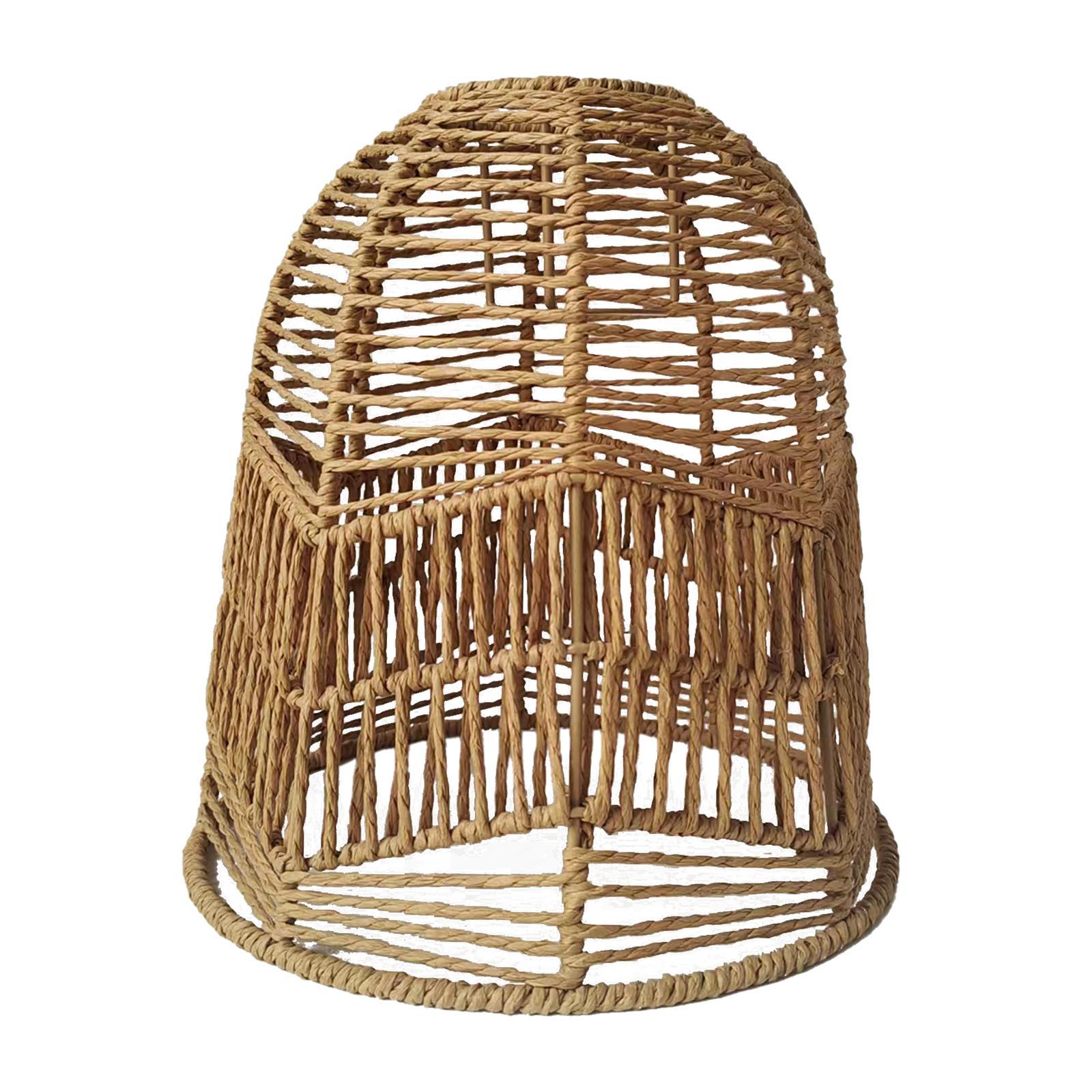 Woven Pendant Lamp Shade Rustic Ceiling Pendant Light Shade Chandelier Cover