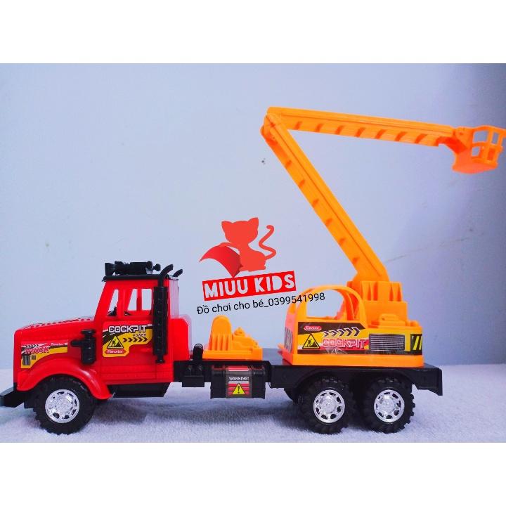 Xe Đồ Chơi Ô Tô Công Trường, Xe Ben Ủi Cẩu Kích Thước Lớn - Đồ Chơi Cho Bé, Đồ Chơi Trẻ Em Cao Cấp