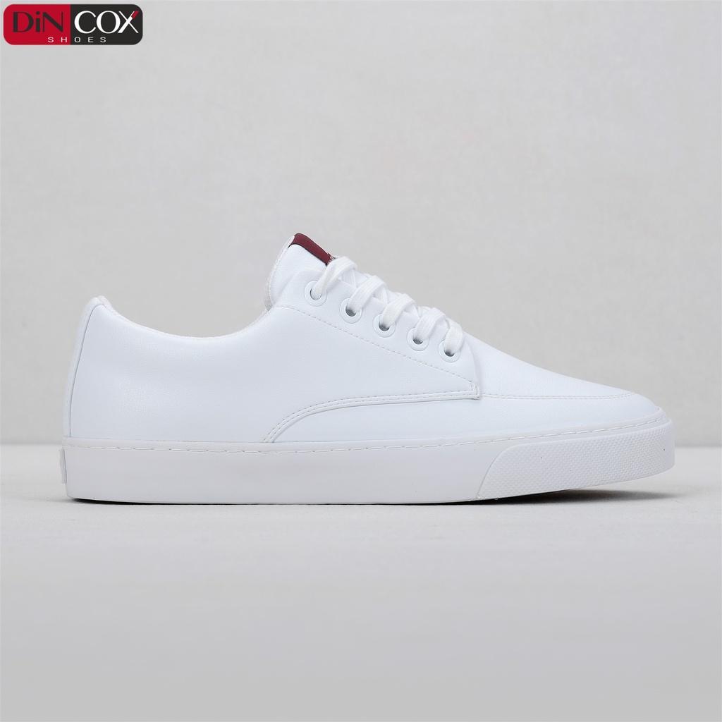 Giày Sneaker Da Nam DINCOX D06 Thể Thao, Năng Động Full/White