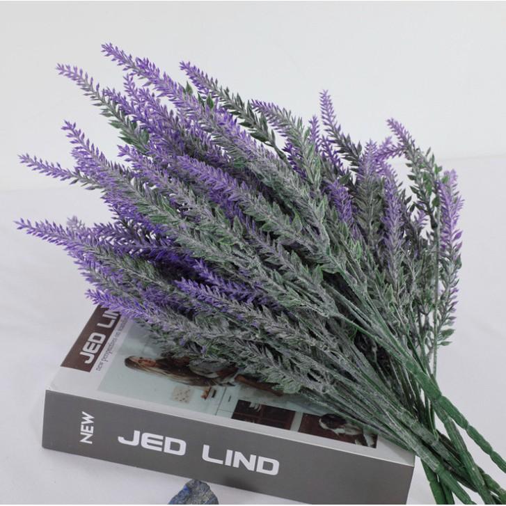 Hoa lavender giả 5 nhánh  trang trí phòng siêu xinh 38cm