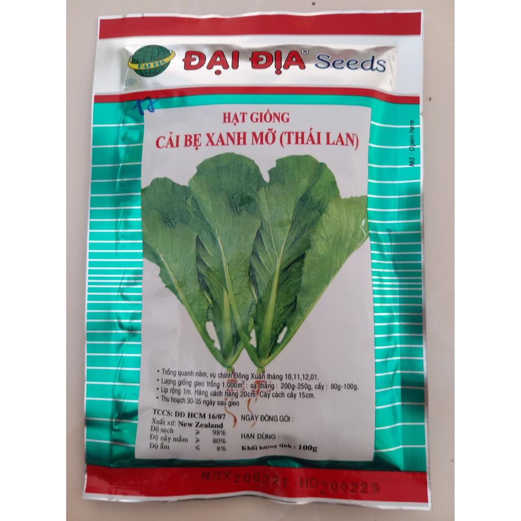 Hạt giống cải bẹ xanh mỡ Địa Địa gói 100g